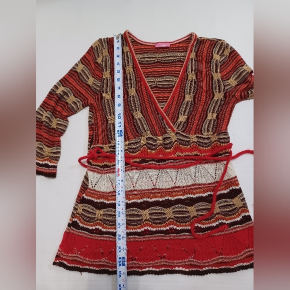 Vintage 60s 70s Colors Loose Knit Sweater - Picture 13 of 16